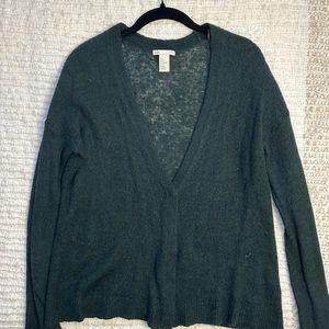 Hunter Green Cashmere Cardigan